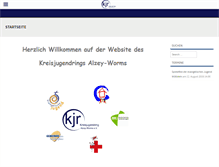 Tablet Screenshot of kreisjugendring-alzey-worms.de